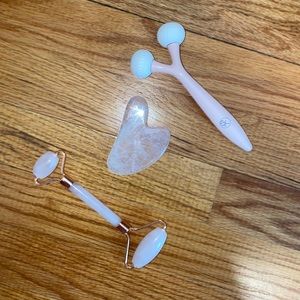 Skin Care Tools BUNDLE - Jade Roller, Gua Sha & Sonia Kashuk Contour Roller